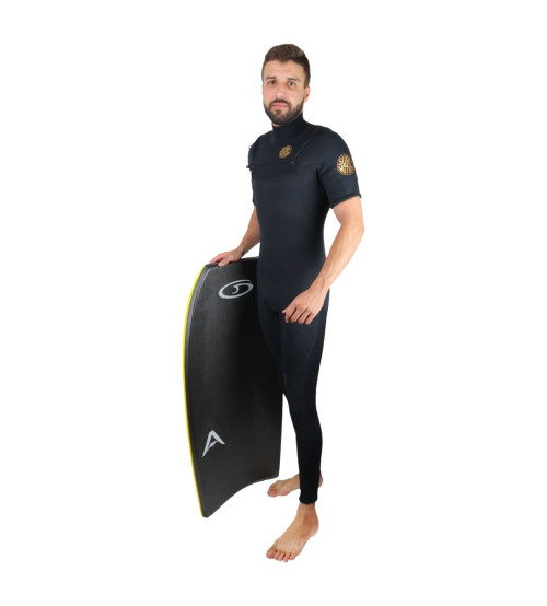 Long John 3mm Vedado Chestziper Curto Surf Motion Pro III